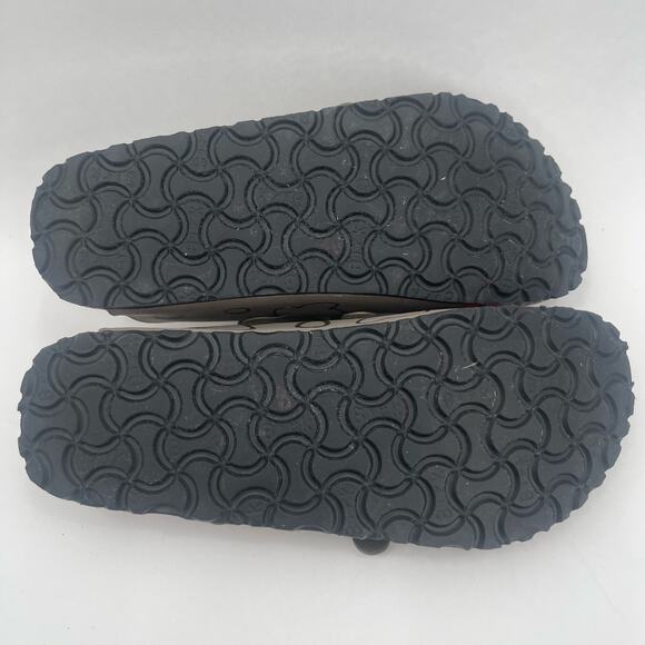 BIRKIS By Birkenstock Ladybug Clogs Size 38 (US 7) Shoes Slip On Leather Buckle - Picture 14 of 16